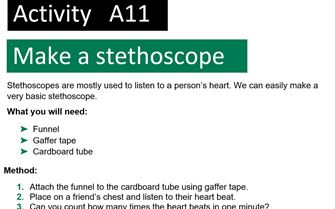 KS4 A11 Make a Stethoscope
