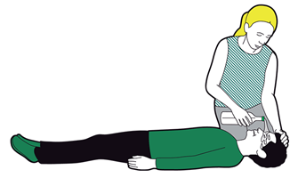 Chemical burns first aid - flood the burn with cool running water for at least 20 minutes