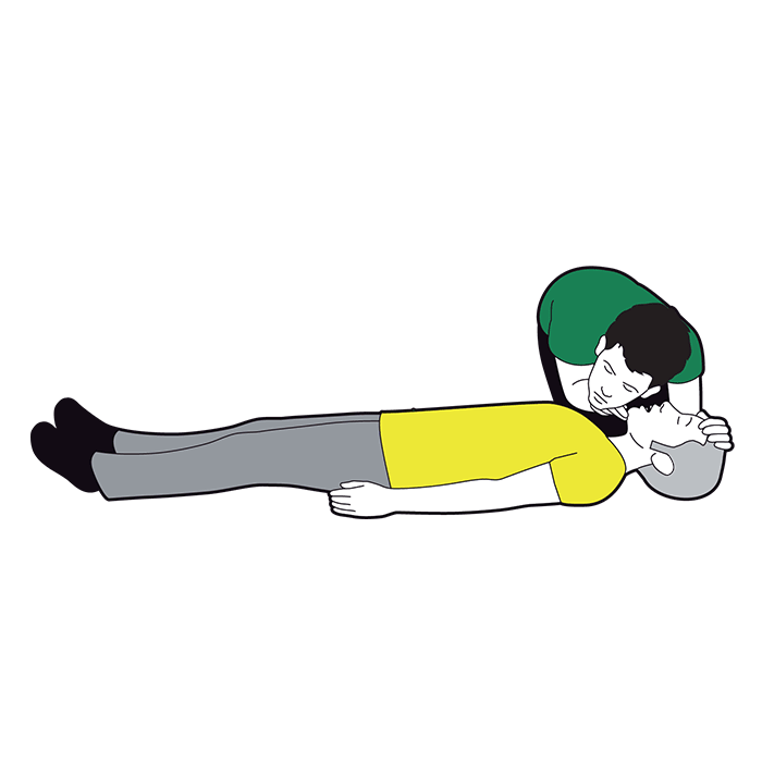 Primary survey - breathing - check casualty is breathing normally