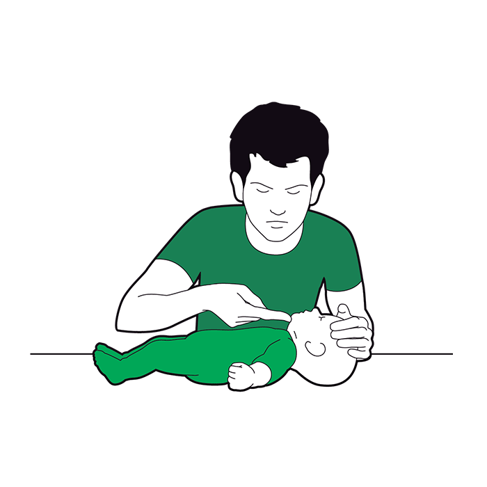 Baby primary survey - airway - check the baby's airway is open and clear