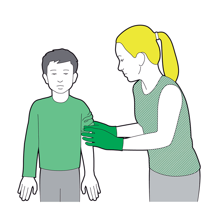 Burns and scalds - children - remove any jewellery or clothing