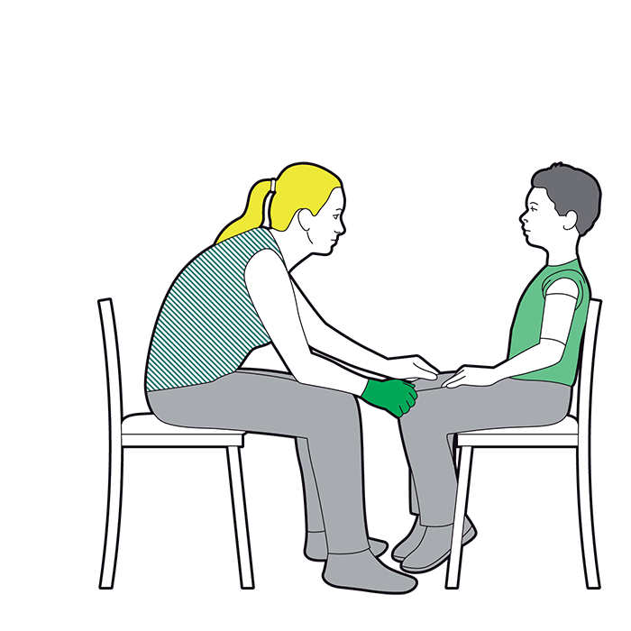 Burns and scalds - children - monitor the child