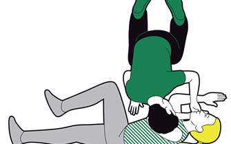 Adult recovery position - make sure airway is open