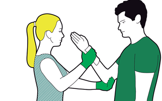 Severe bleeding first aid - apply direct pressure to the wound