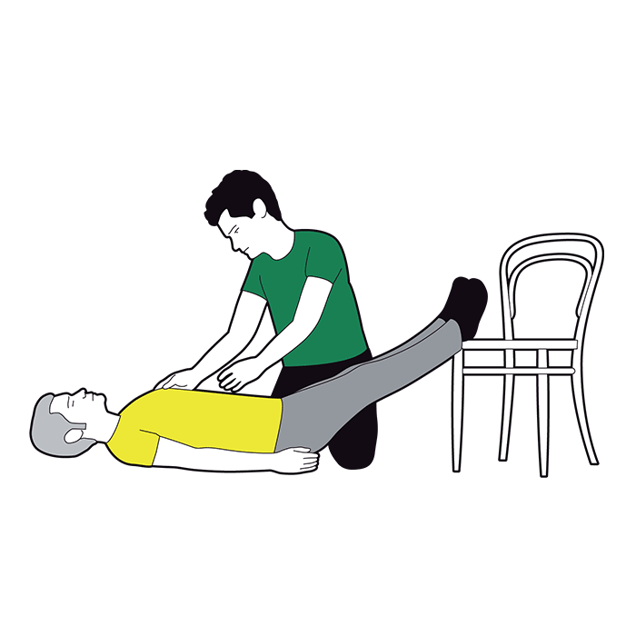 Shock first aid - loosen any tight clothing