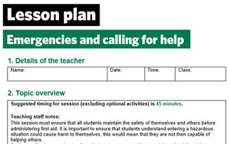 KS2-Emergencies and calling for help-lesson plan