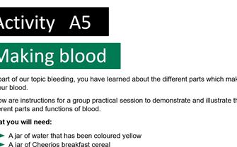 KS4 A5 Making Blood KS4 A5 Making Blood