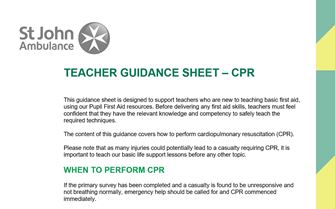 Teacher Guidance CPR