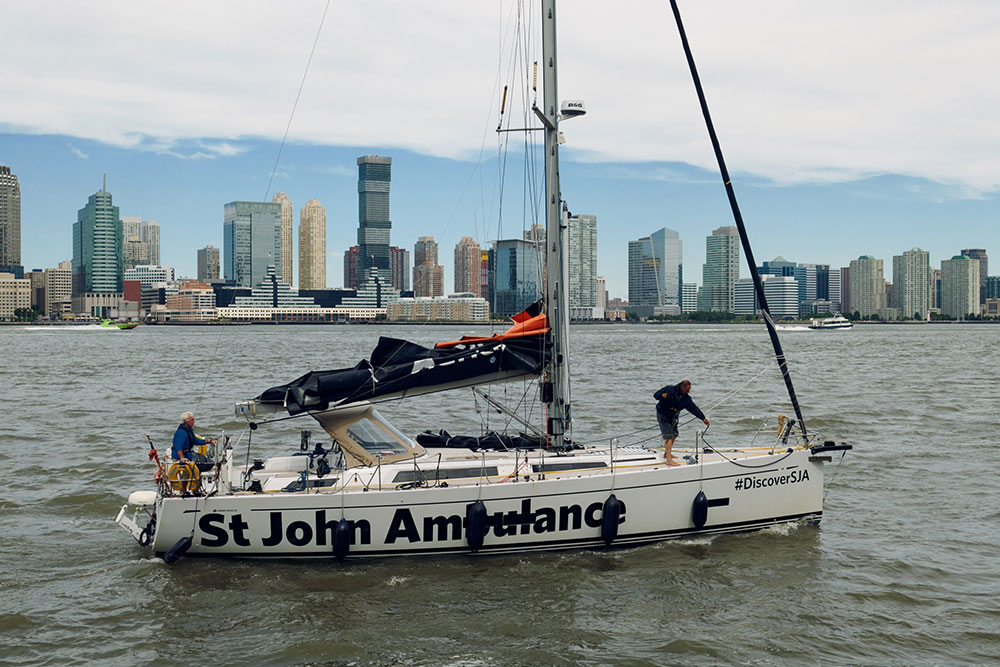 Sir David Hempleman-Adams sailed across the Atlantic Ocean