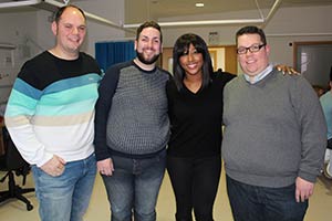 Steve Jones, Kristian Keyte, Alexandra Burke and Craig Rankin