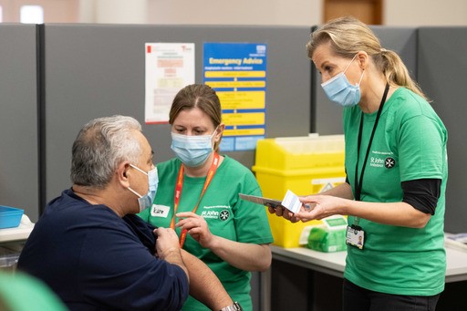 The Countess became Grand President of St John Ambulance in 2004