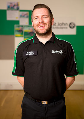 St John Ambulance Youth Leader, Matt Atkinson