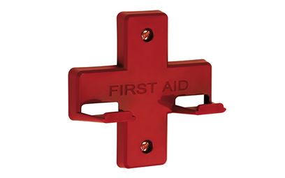 Red Wall Bracket for Alpha First Aid Kits Red Wall Bracket for Alpha First Aid Kits