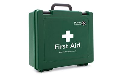 Large Standard St John Ambulance Empty First Aid Box Large Standard St John Ambulance Empty First Aid Box