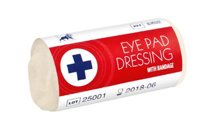 Eye Pad Dressing With Bandage -  Flow Wrap