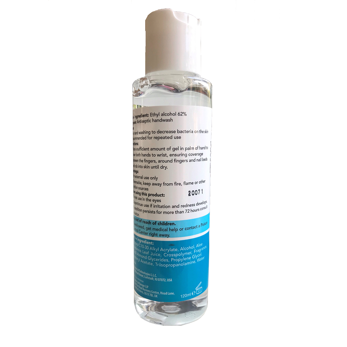 120ml Water-Jel Hand Sanitizer