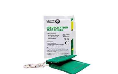 St John Ambulance Face Shield Keyring St John Ambulance Face Shield Keyring