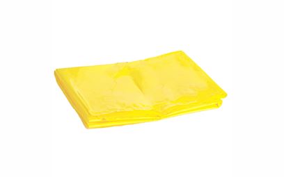 Pack of 25 27cm x 46cm Yellow Biohazard Disposal Bags