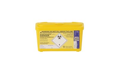 1-Litre Sharpsguard® Yellow Disposal Bin 1-Litre Sharpsguard® Yellow Disposal Bin