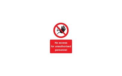 No Access Vinyl Sign