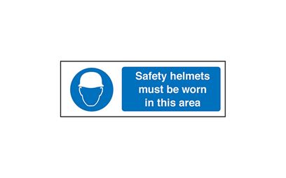Safety Helmet Vinyl Sign