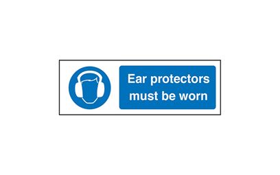 Ear Protection Vinyl Sign 
