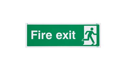 Fire Exit Final Exit British Standard Vinyl Sign