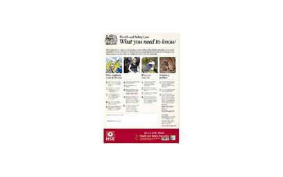 Health and Safety Law Poster 2009