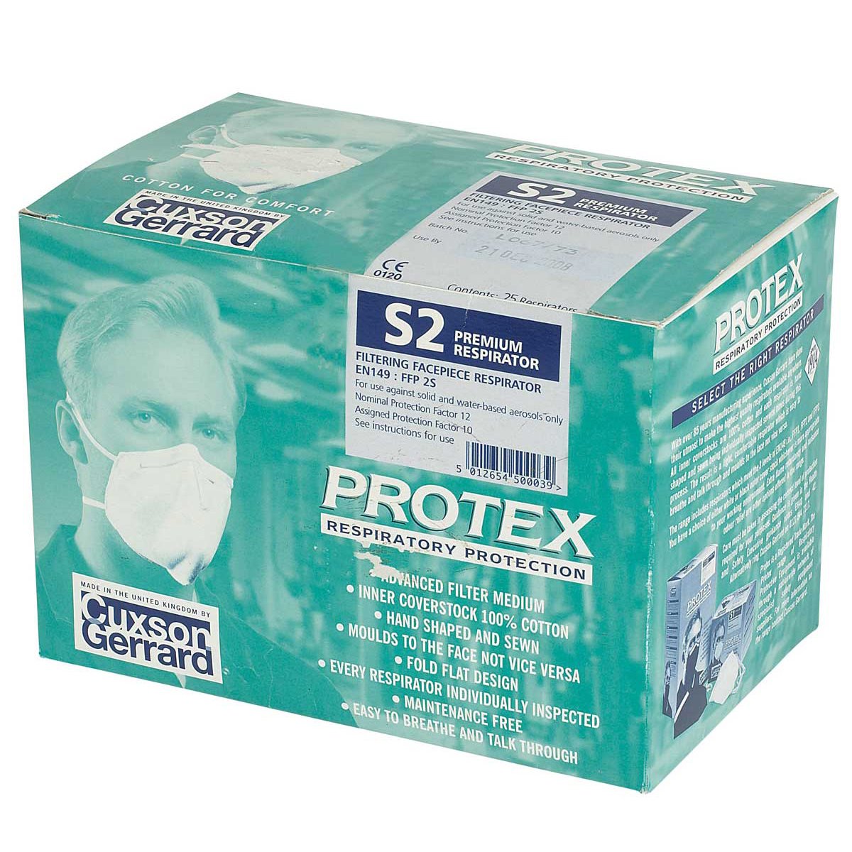 Pack of 25 Protex S2 Respiratory Mask