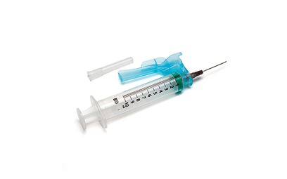 Pack of 100 Blue 0.6 x 25mm 23g x 1inch Safety Needles BD Eclipse™